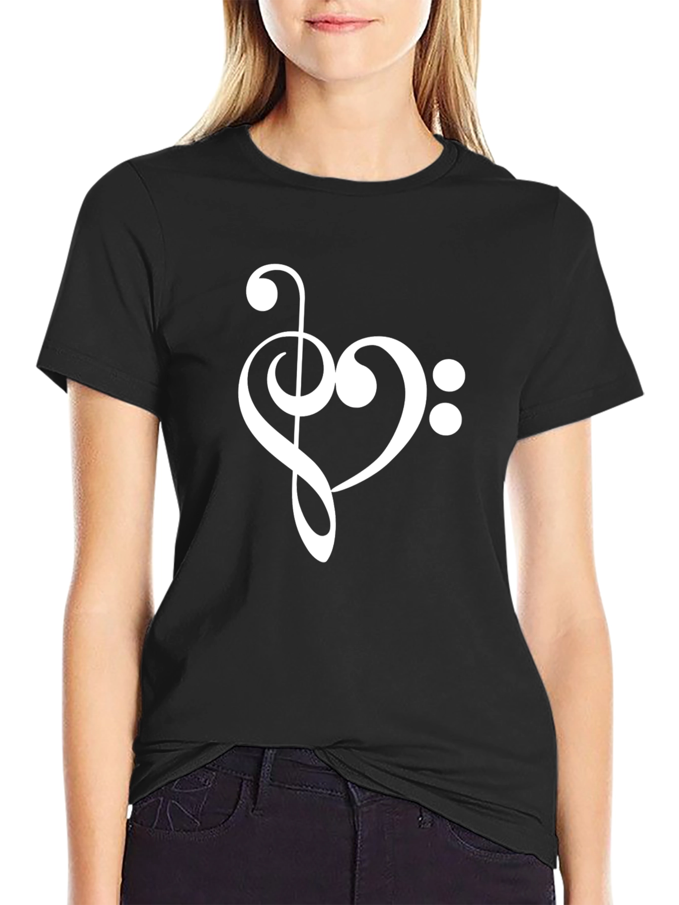 Musical Heart T-Shirt - Stylish Graphic Tee