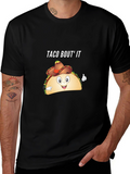 Taco Bout It Funny Graphic T-Shirt