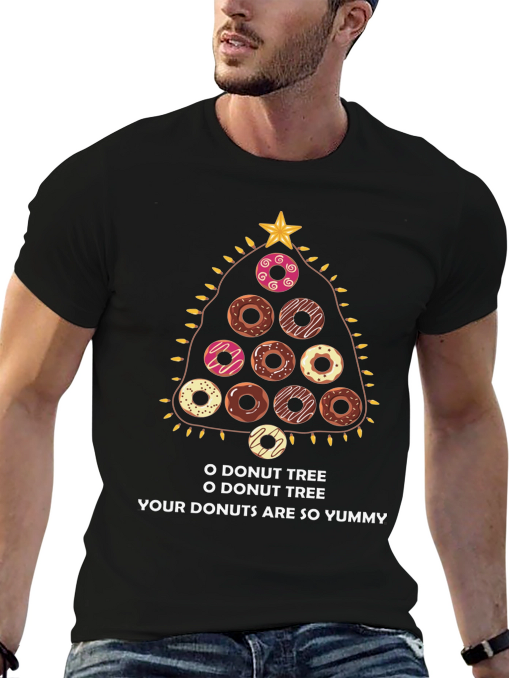 O Donut Tree T-Shirt - Christmas Holiday Tee