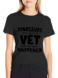 Dinosaurs Vet T-Shirt: Funny Graphic Tee