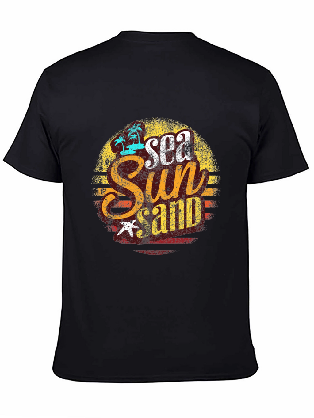 Retro Sea Sun Sand Graphic T-Shirt