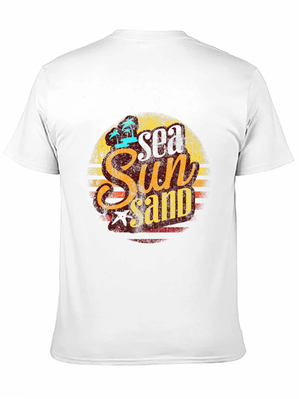 Retro Sea Sun Sand Graphic T-Shirt