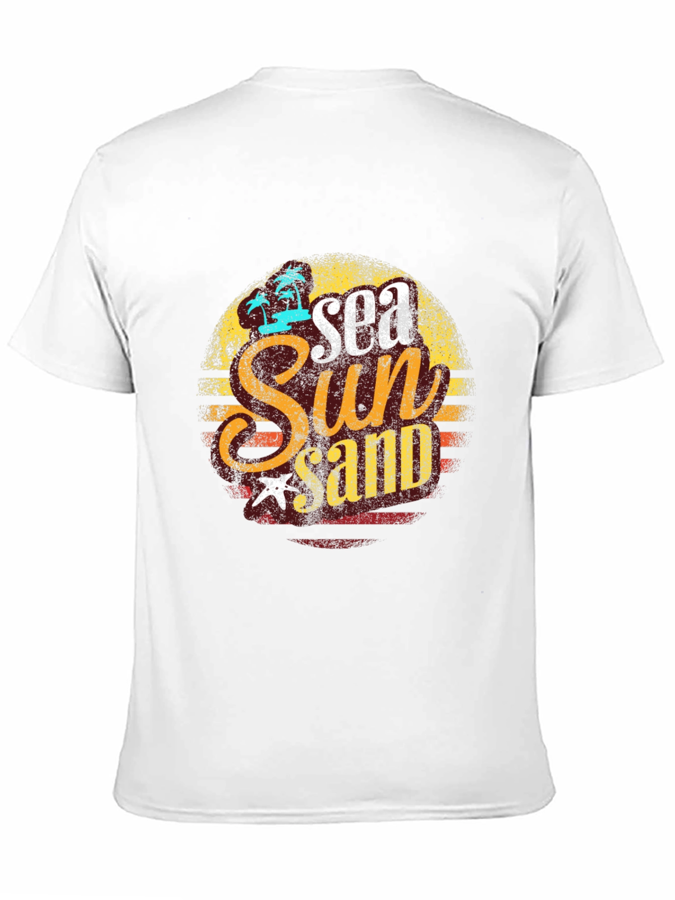 Retro Sea Sun Sand Graphic T-Shirt