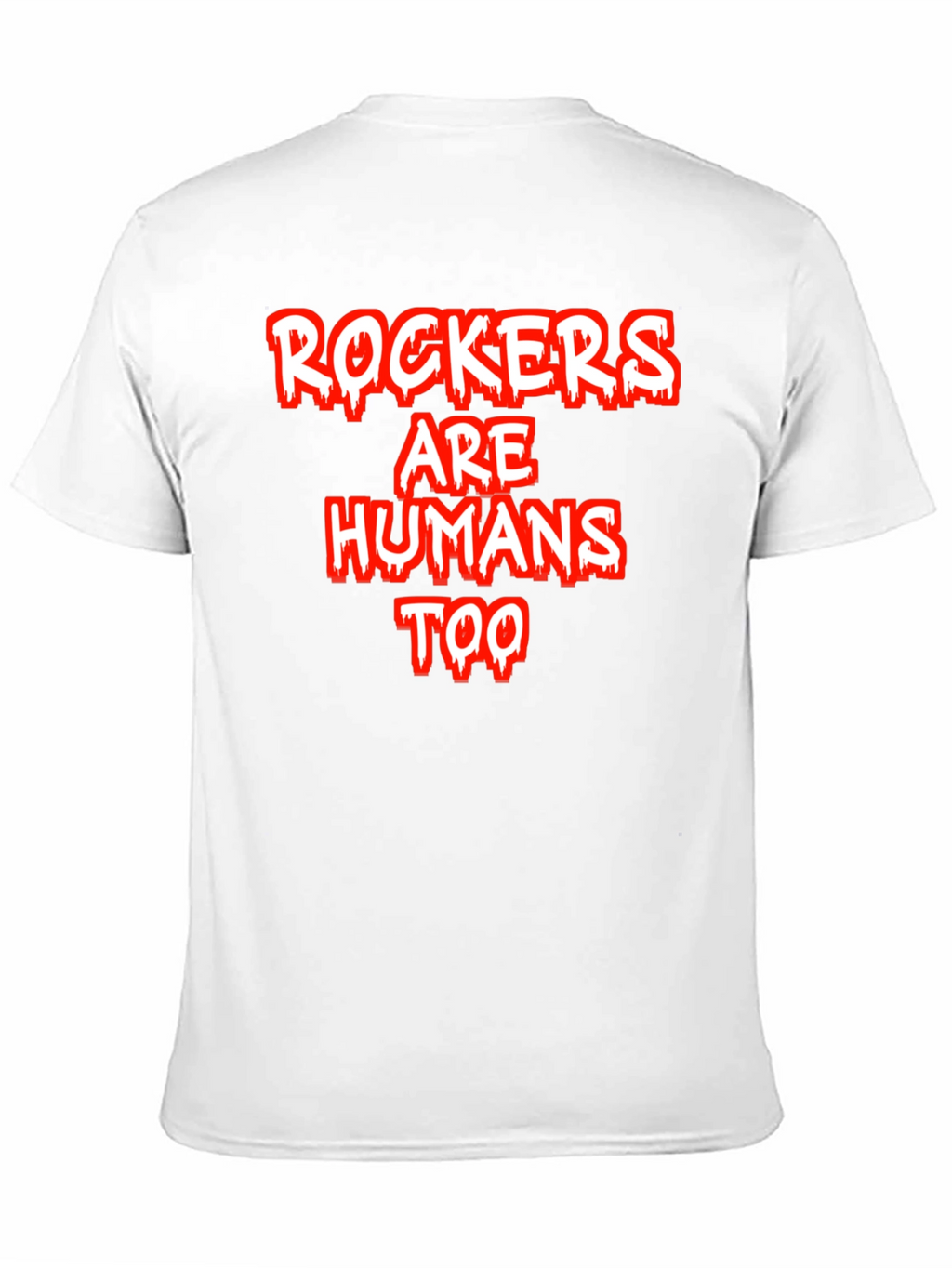 Rockers Are Humans Too Graphic Tee - Black Cotton