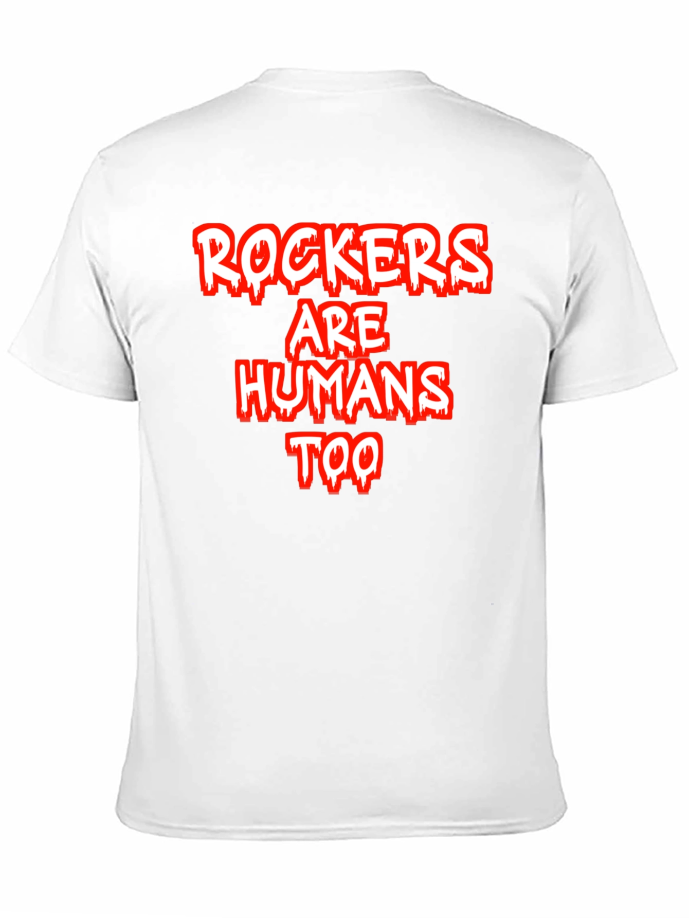 Rockers Are Humans Too Graphic Tee - Black Cotton