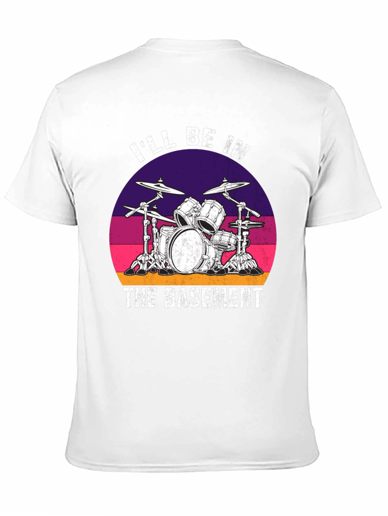 Ill Be In The Basement Drum Set Graphic Tee