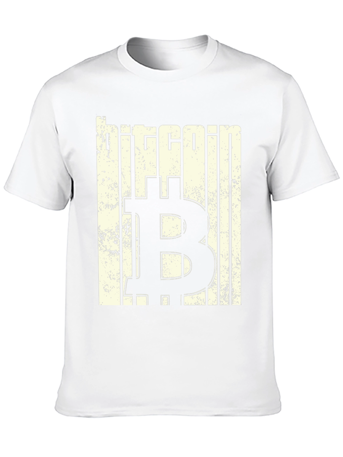 Bitcoin Graphic Print Black T-Shirt