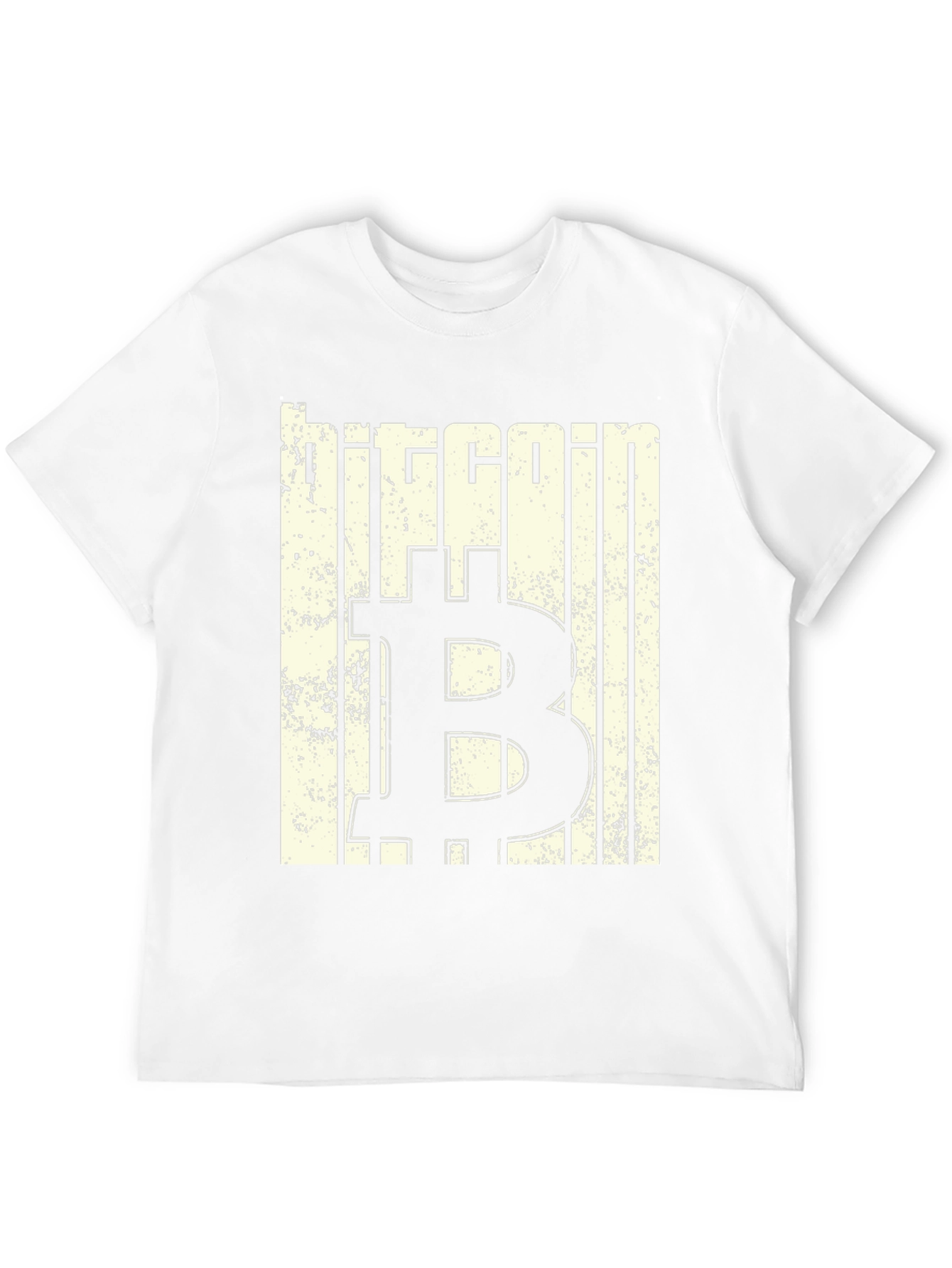 Bitcoin Graphic Print Black T-Shirt