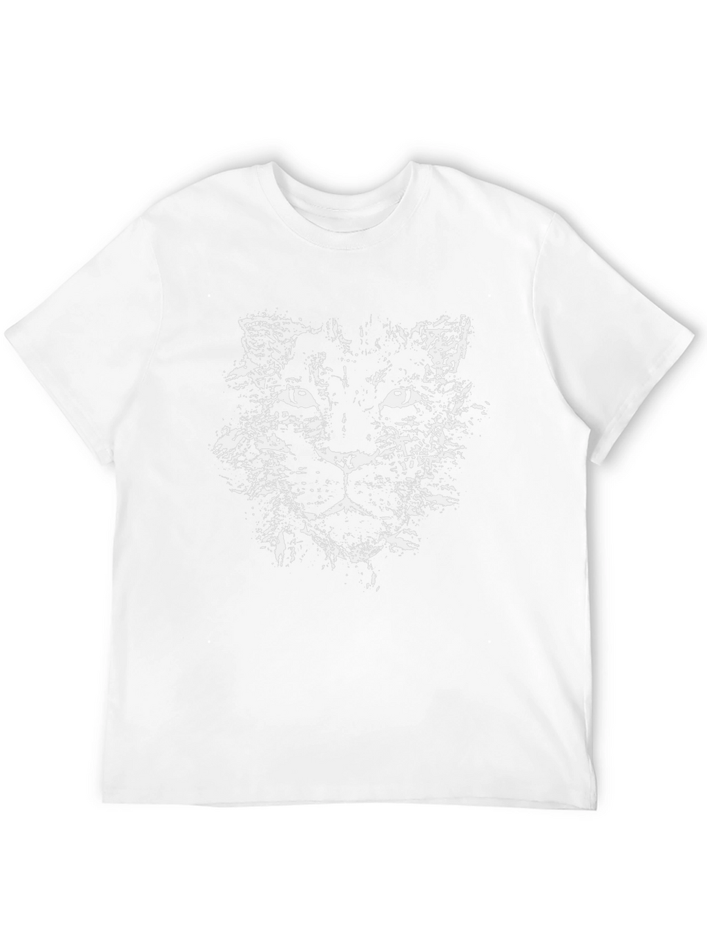 Black T-Shirt with Distressed Panther Graphic