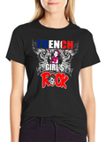 French Girls Rock T-Shirt - Skull Graphic Tee