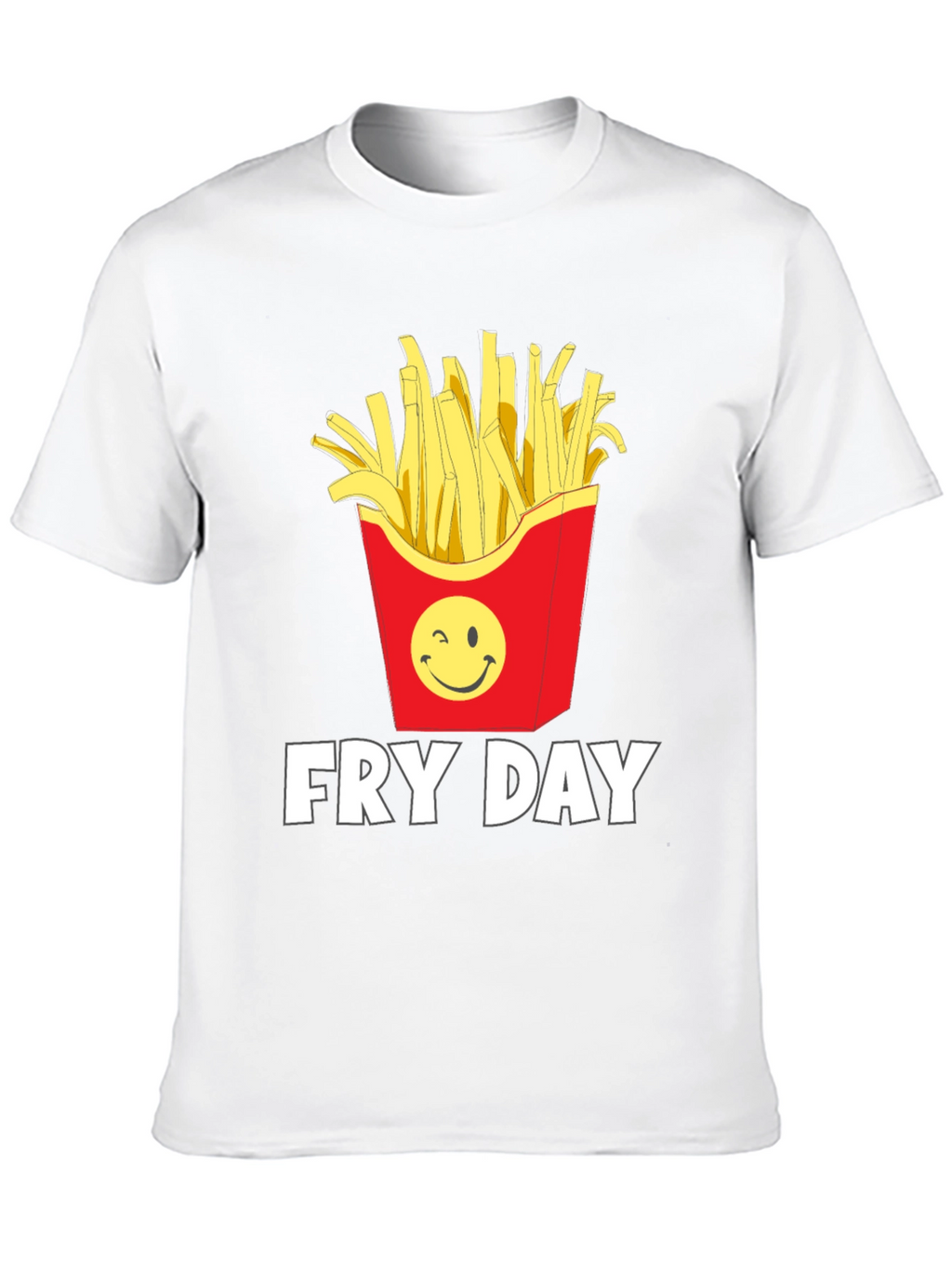 Fry Day Graphic T-Shirt - Black Cotton Tee