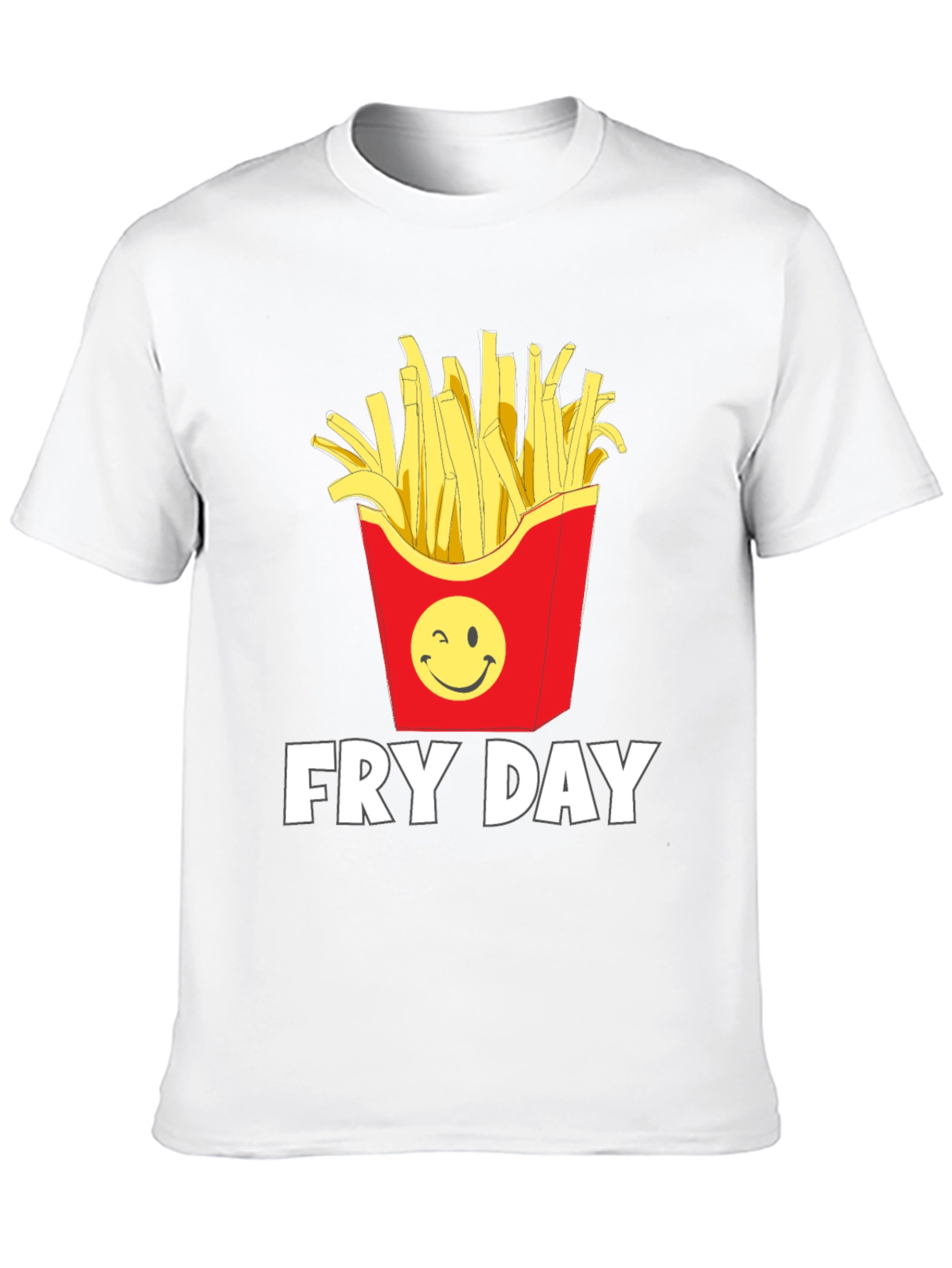 Fry Day Graphic T-Shirt - Black Cotton Tee