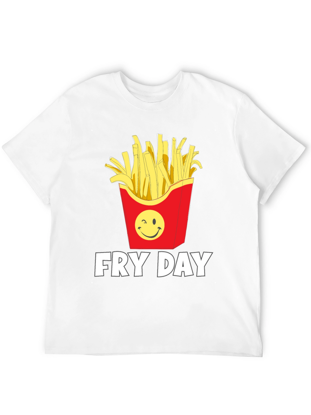 Fry Day Graphic T-Shirt - Black Cotton Tee