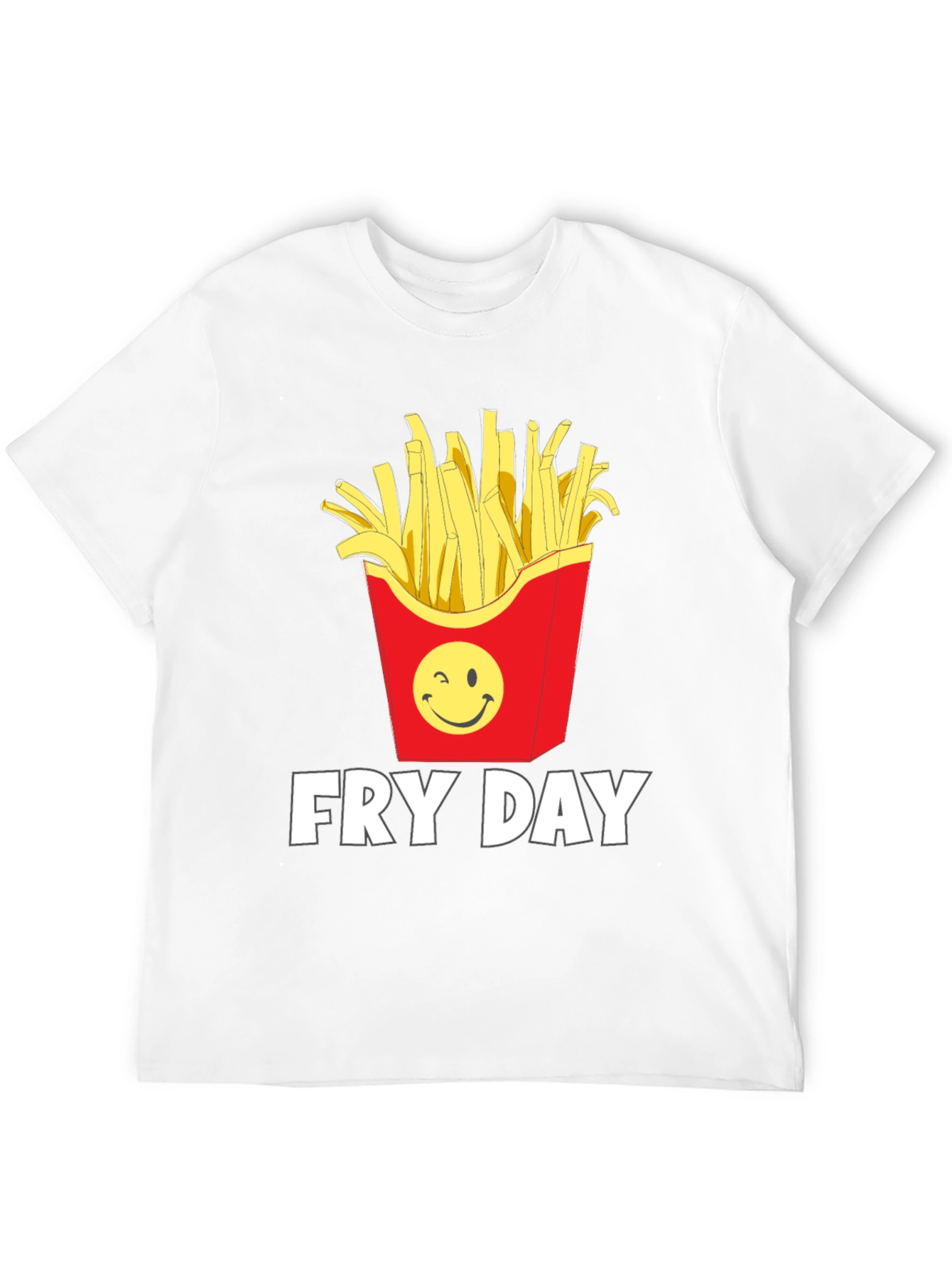 Fry Day Graphic T-Shirt - Black Cotton Tee