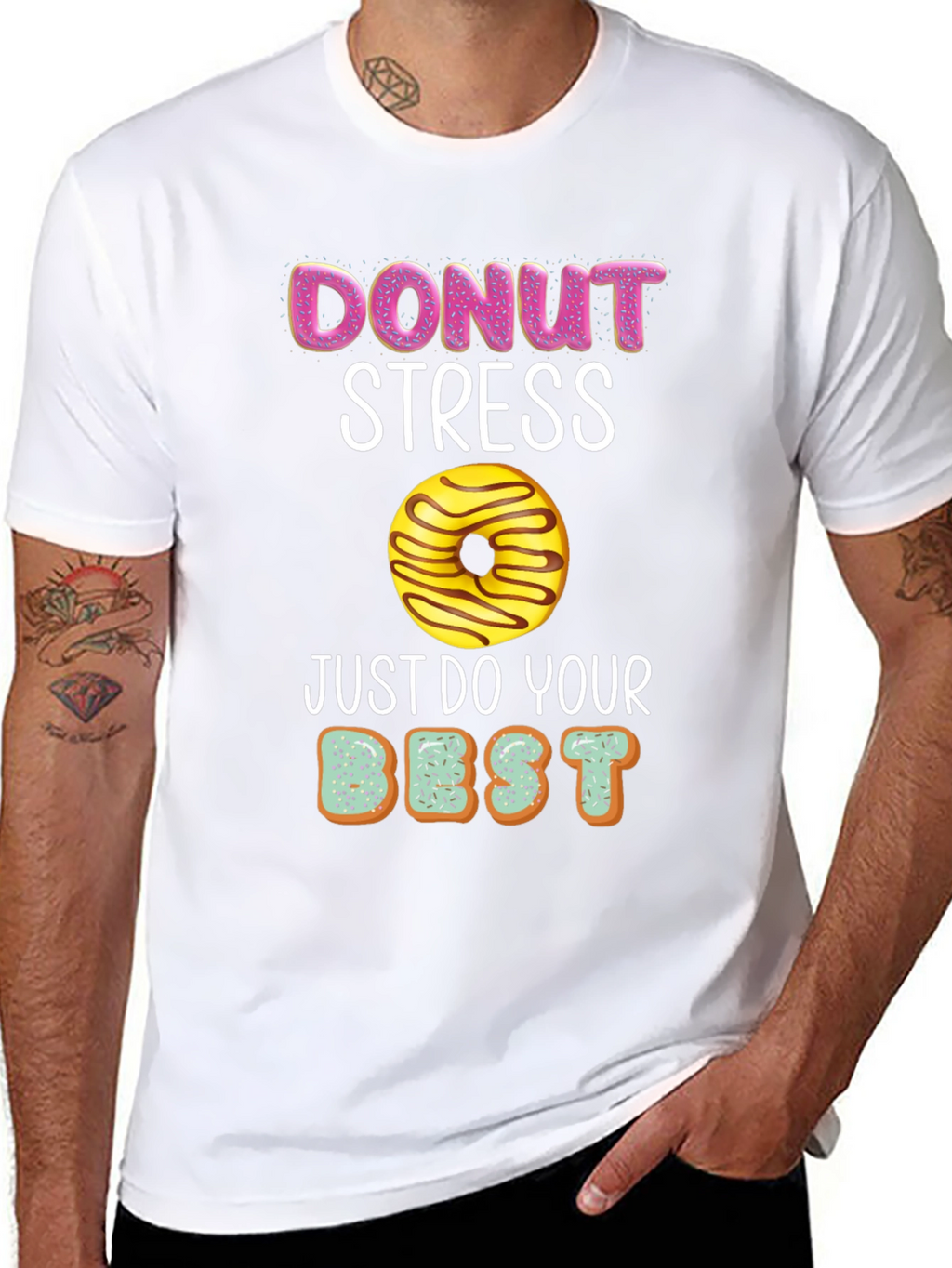 Donut Stress T-Shirt - Funny Relax Graphic Tee