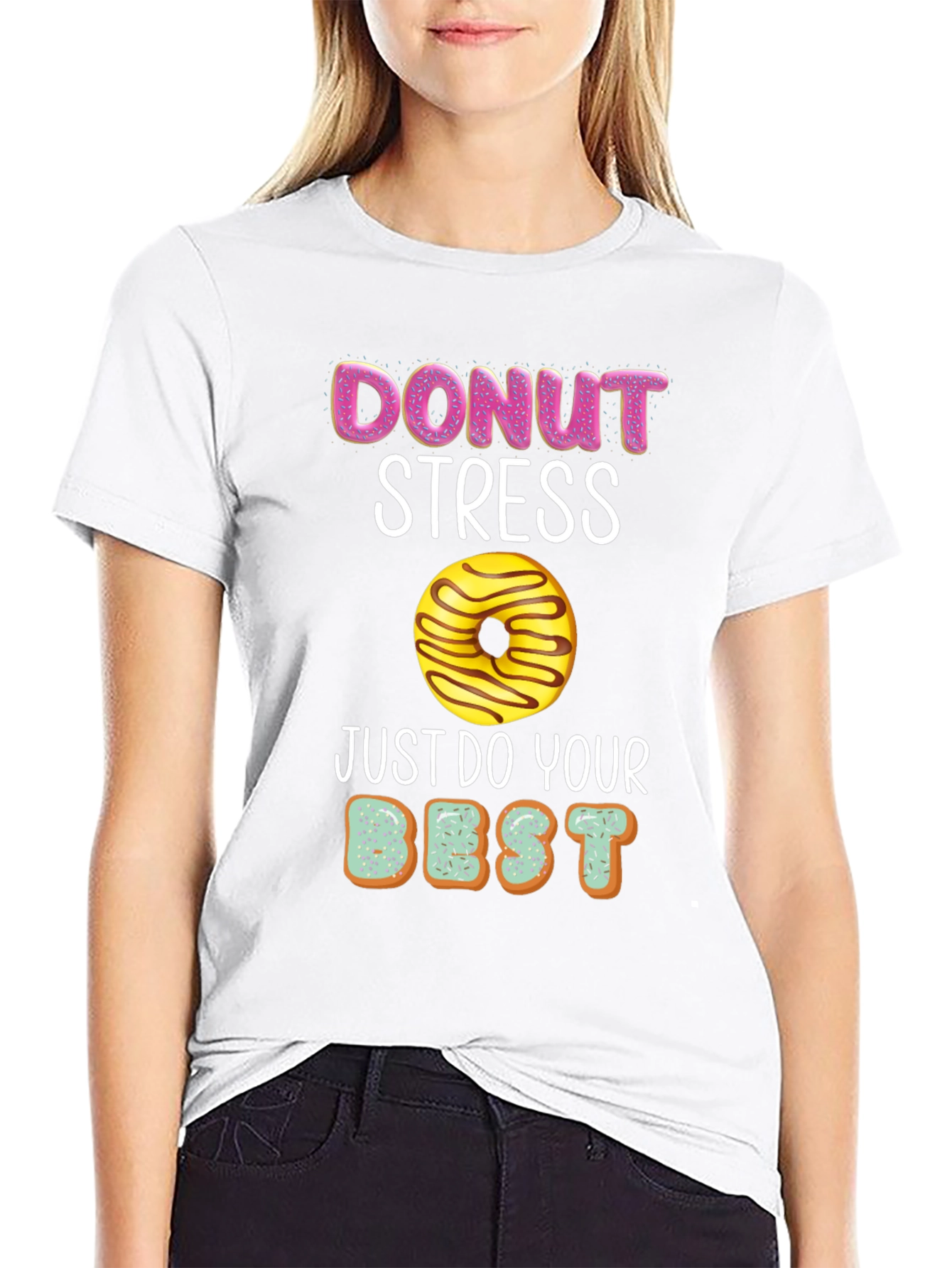 Donut Stress T-Shirt - Funny Relax Graphic Tee