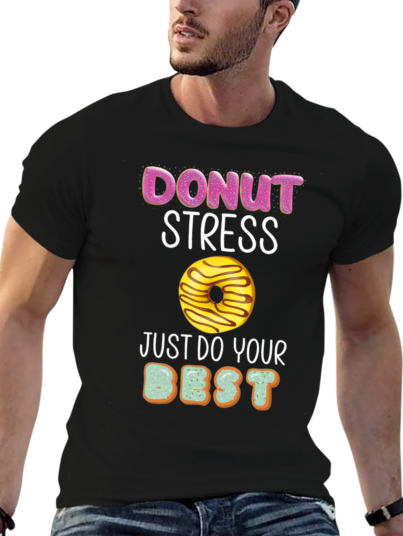 Donut Stress T-Shirt - Funny Relax Graphic Tee