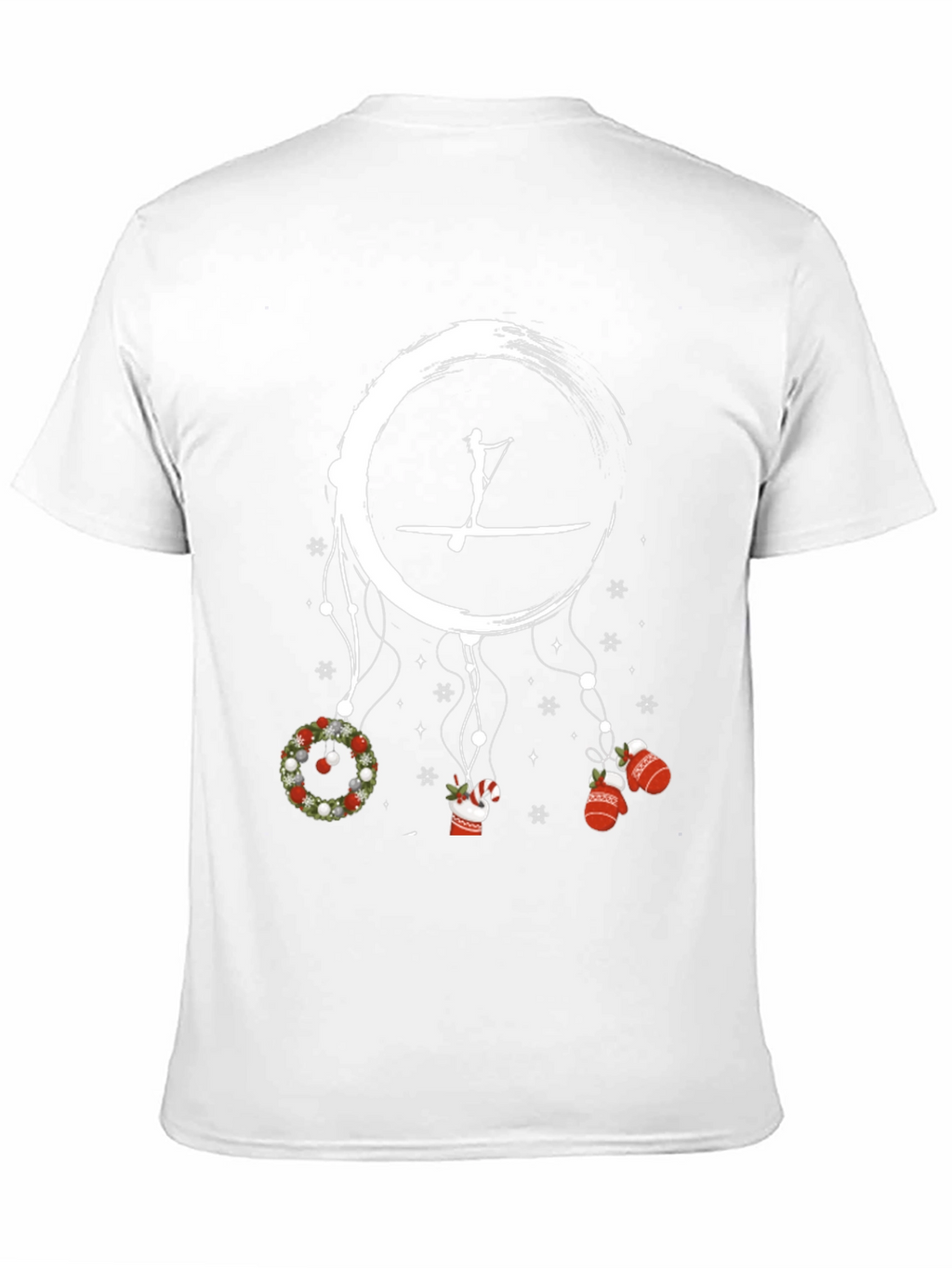 Festive Paddle Boarding Holiday T-Shirt