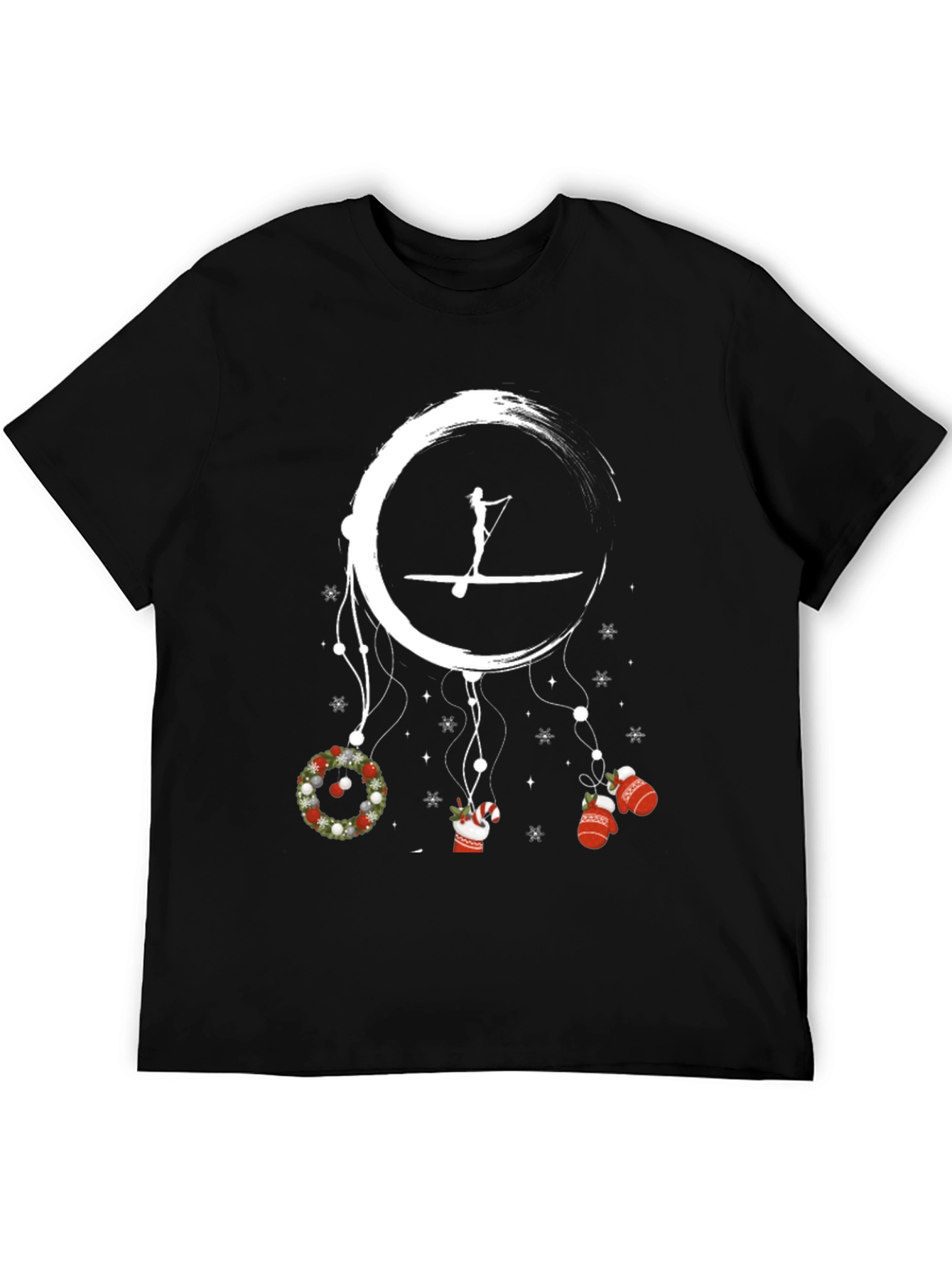 Festive Paddle Boarding Holiday T-Shirt