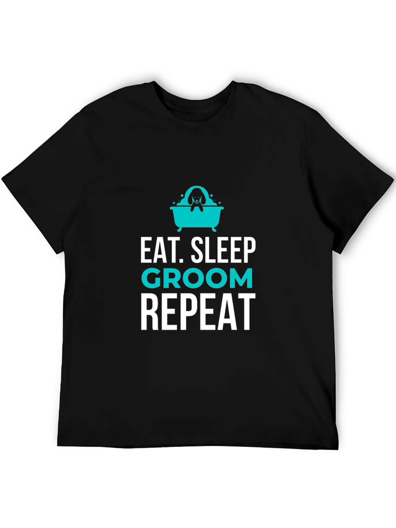 Eat Sleep Groom Repeat Graphic Tee