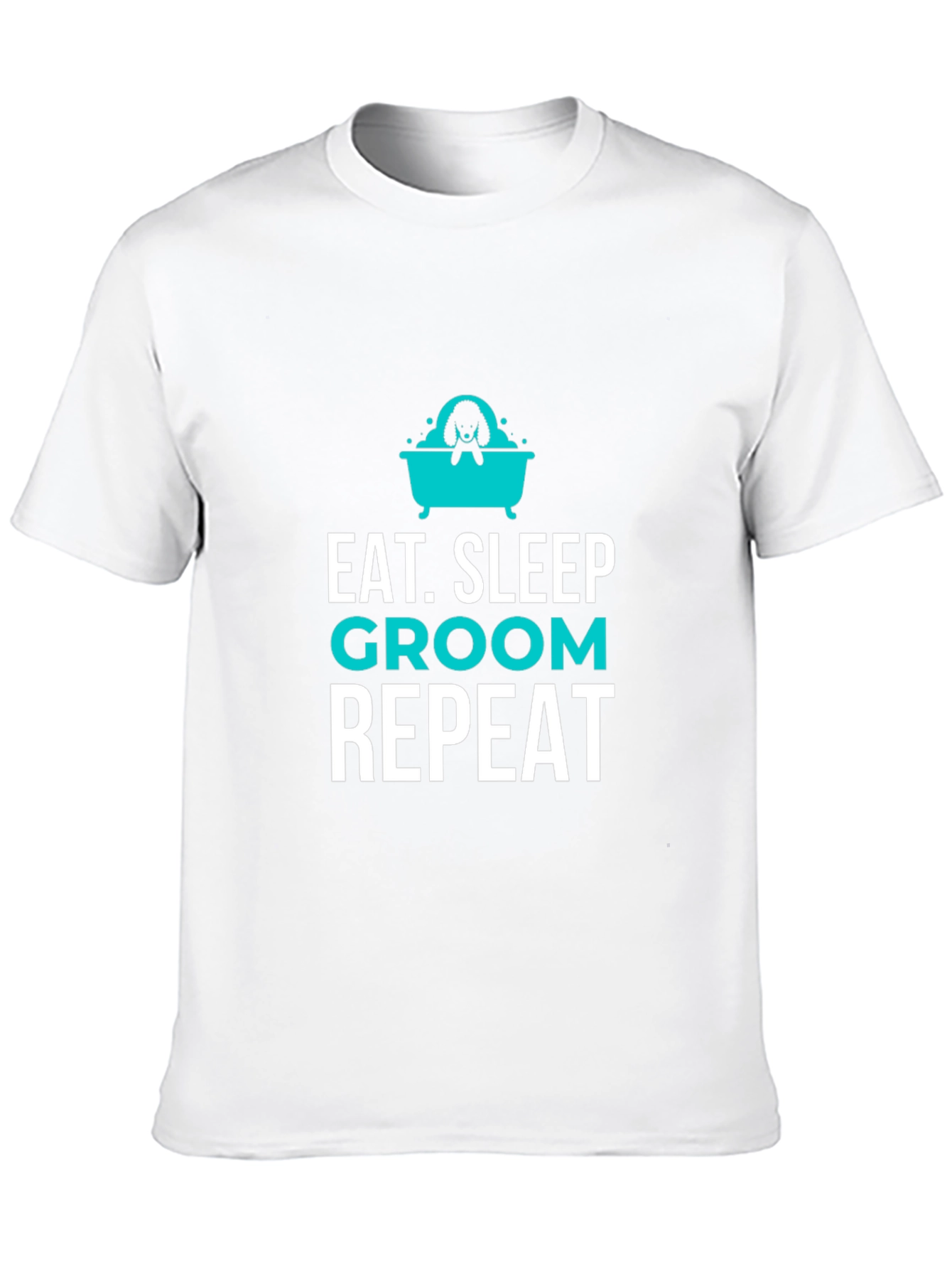 Eat Sleep Groom Repeat Graphic Tee