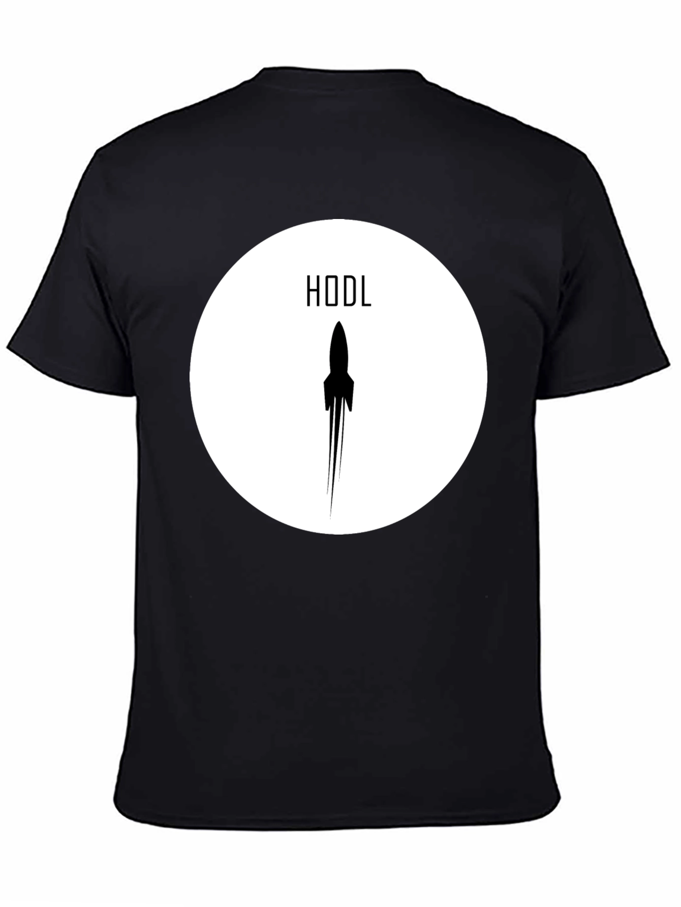 HODL Rocket Crypto T-Shirt - Black