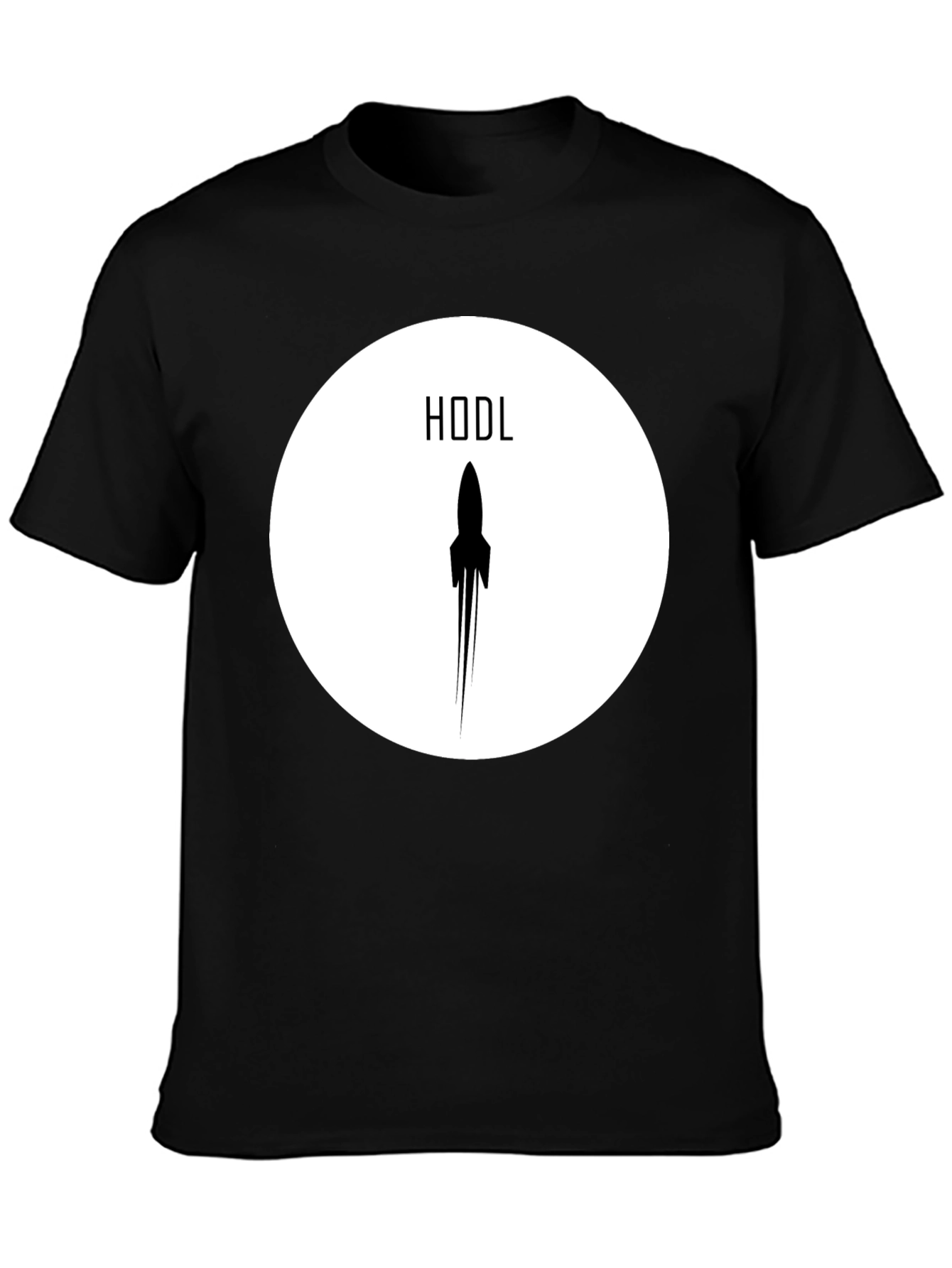 HODL Rocket Crypto T-Shirt - Black