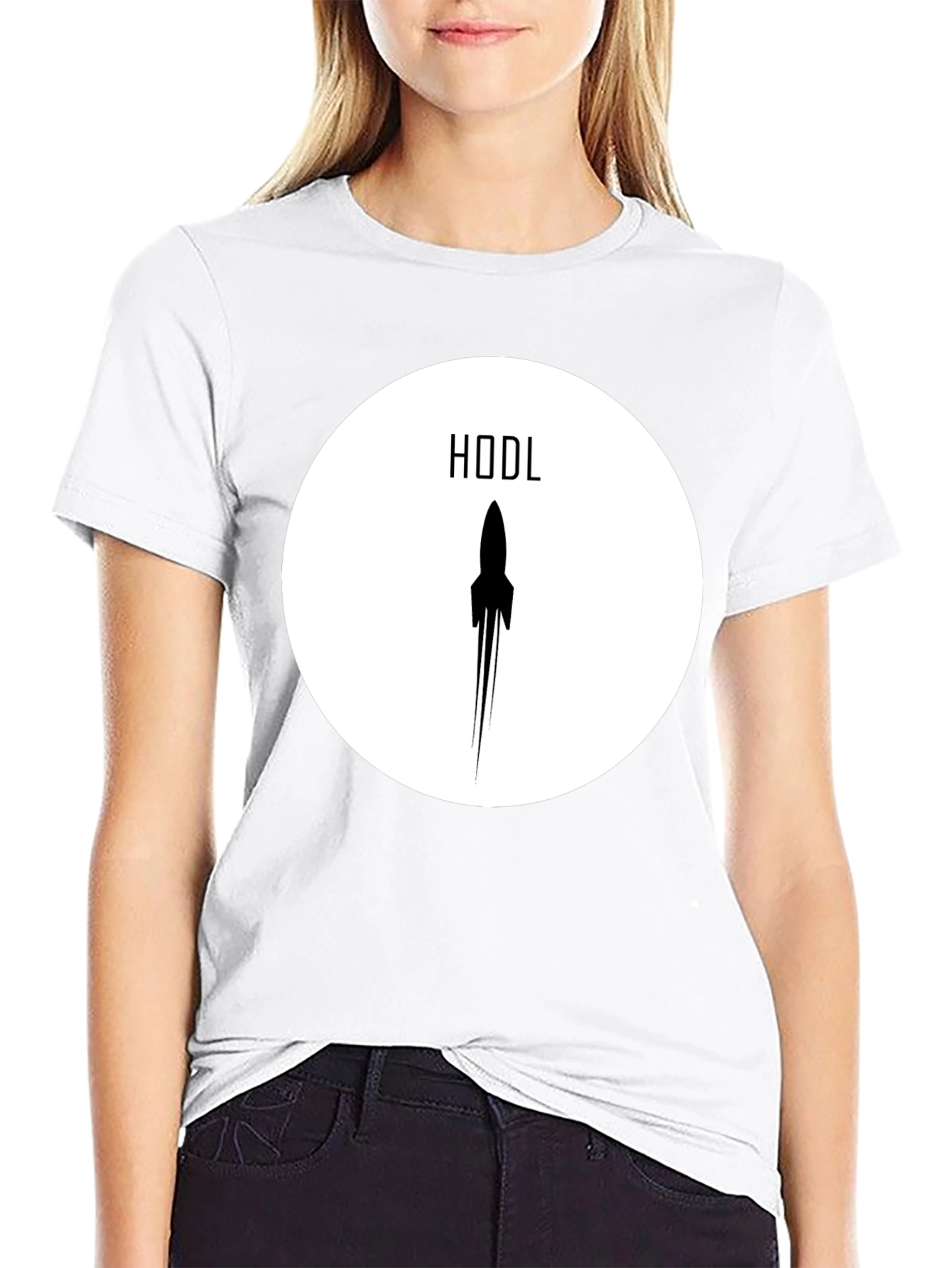 HODL Rocket Crypto T-Shirt - Black
