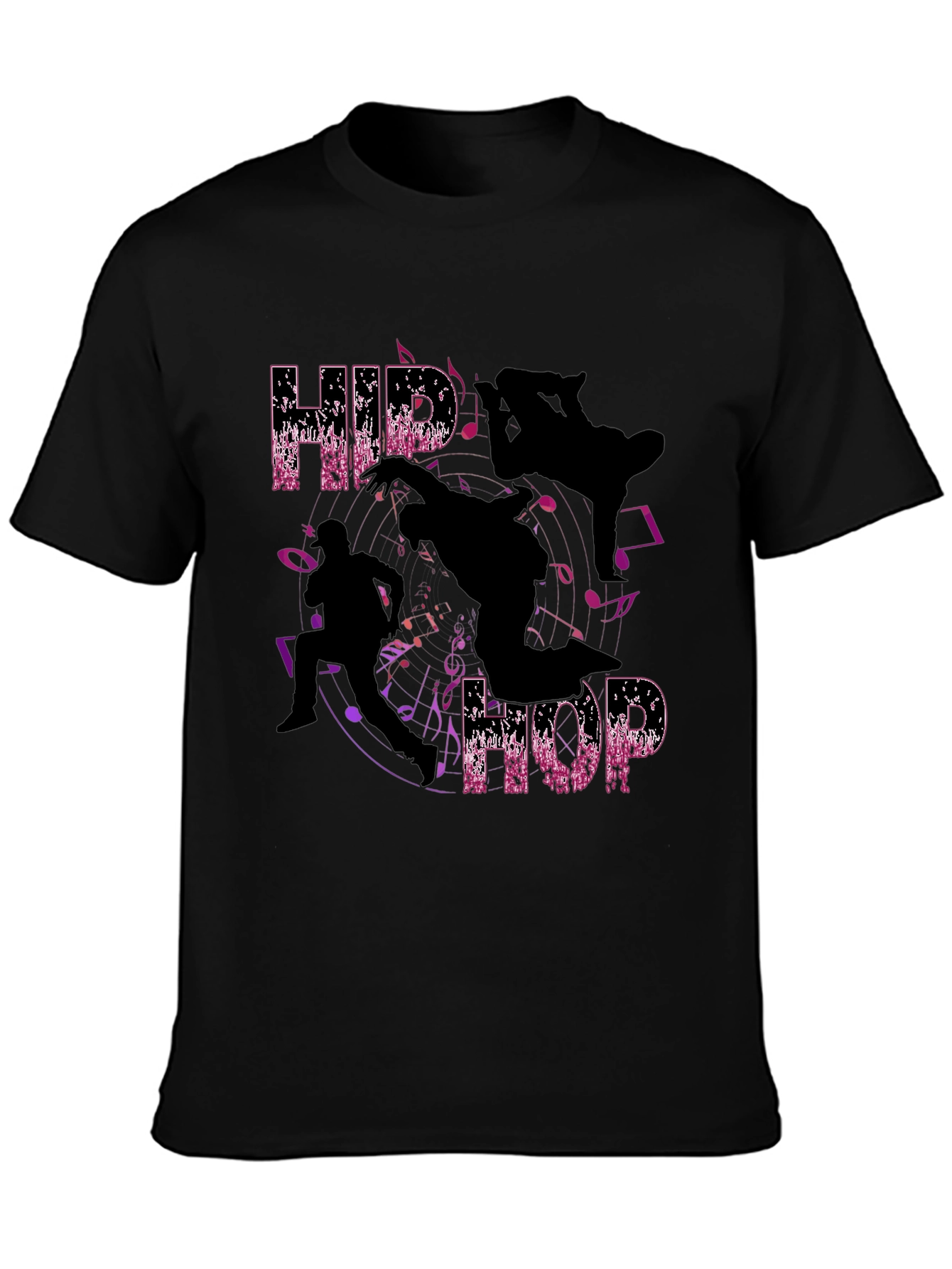 Hip Hop Dance Silhouette Graphic T-Shirt