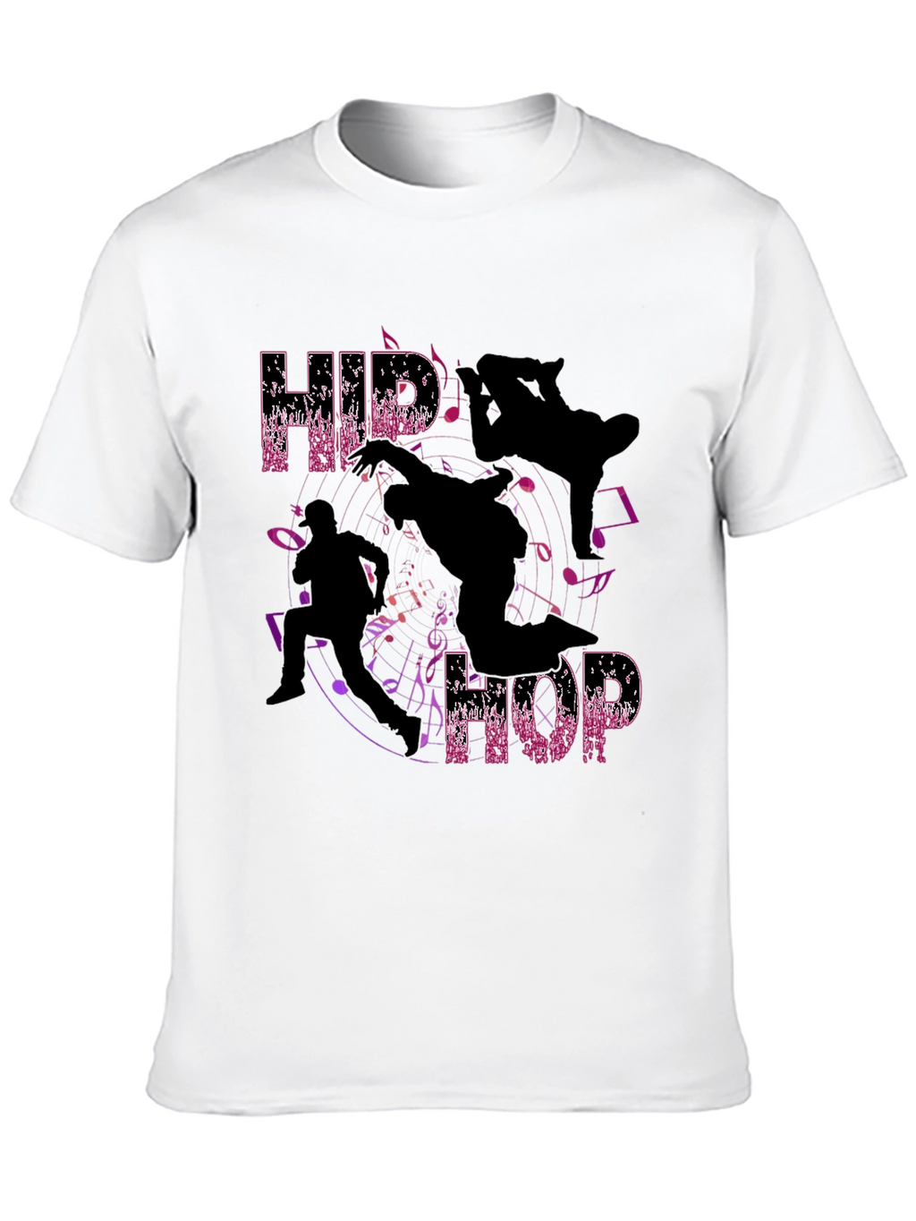 Hip Hop Dance Silhouette Graphic T-Shirt