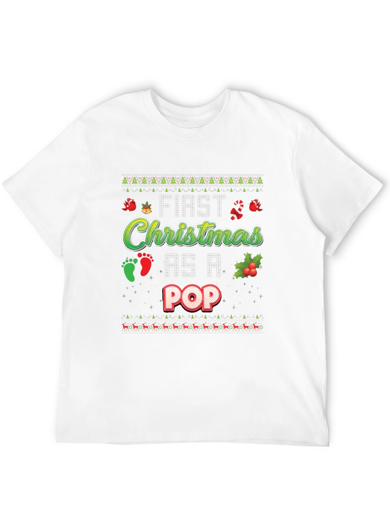 First Christmas As A Pop Ugly Holiday T-Shirt