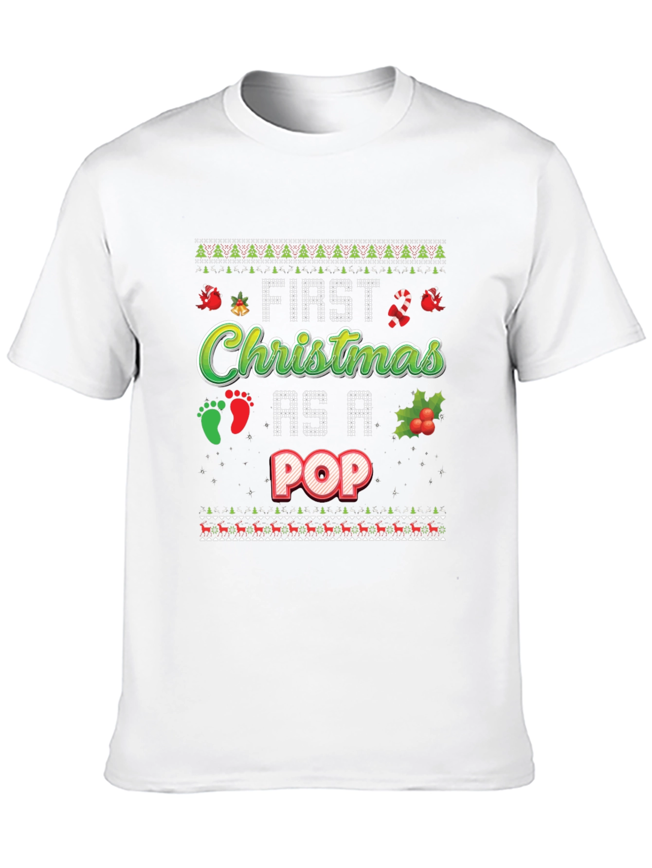 First Christmas As A Pop Ugly Holiday T-Shirt