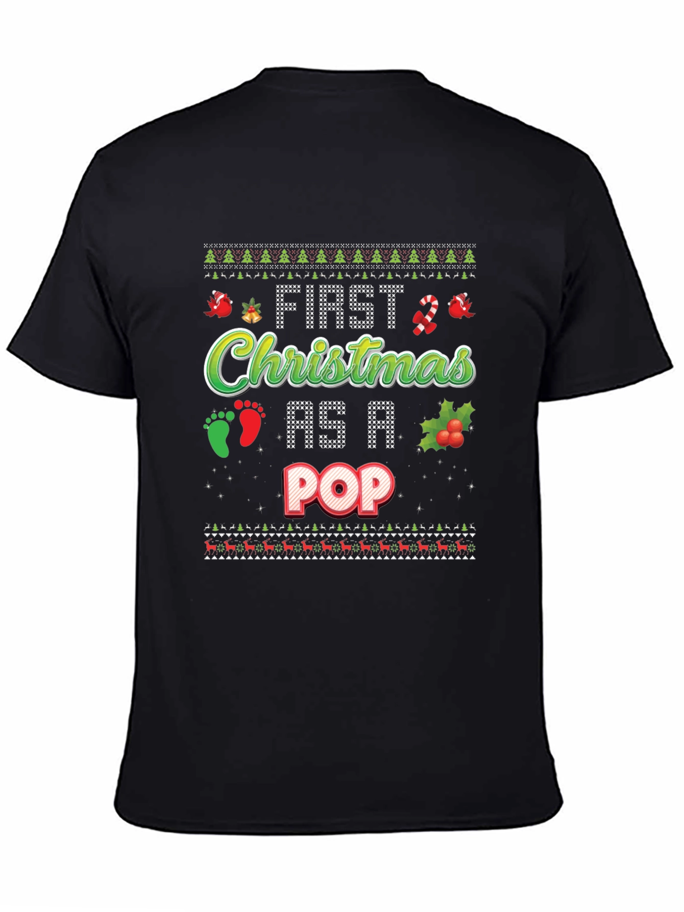 First Christmas As A Pop Ugly Holiday T-Shirt