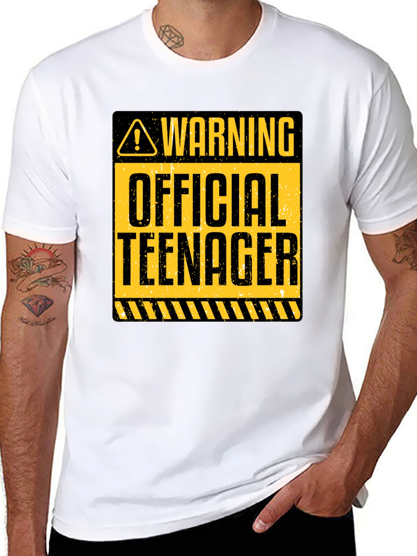 Warning Official Teenager Graphic Tee