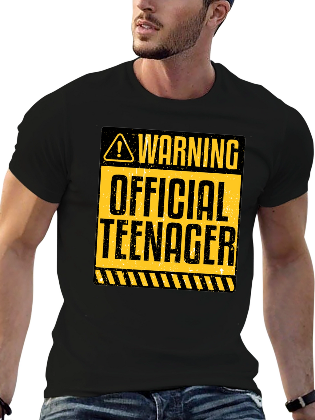 Warning Official Teenager Graphic Tee