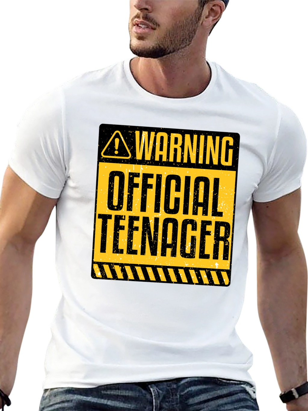 Warning Official Teenager Graphic Tee