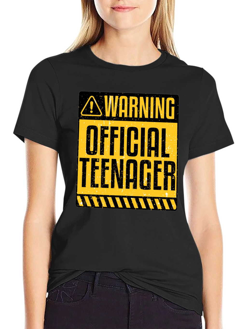 Warning Official Teenager Graphic Tee