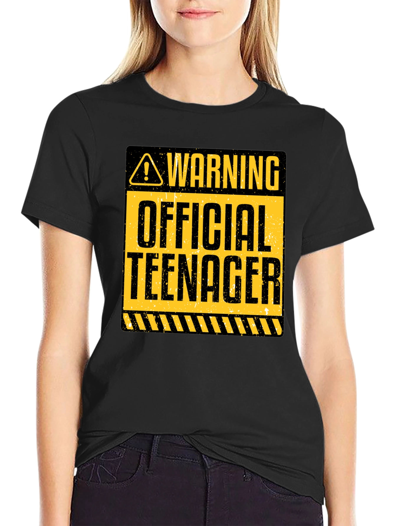 Warning Official Teenager Graphic Tee