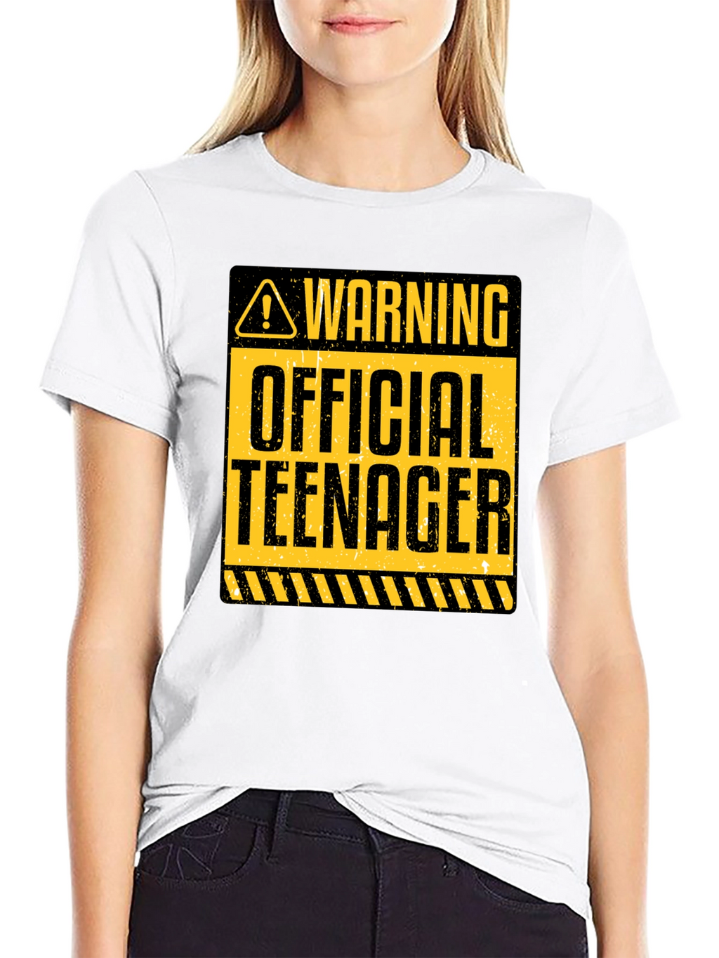 Warning Official Teenager Graphic Tee