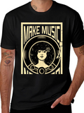 Retro Make Music Graphic Tee