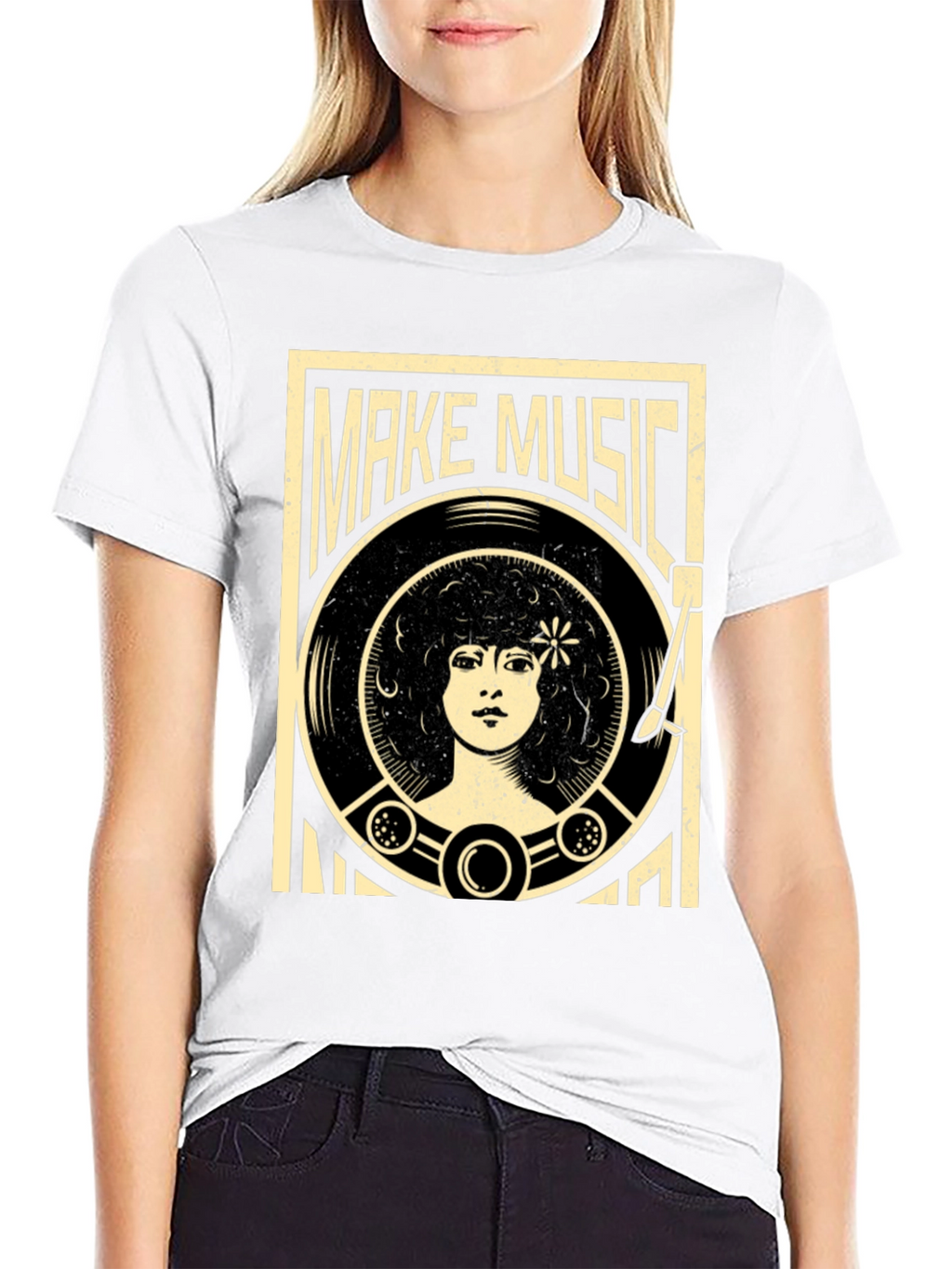 Retro Make Music Graphic Tee
