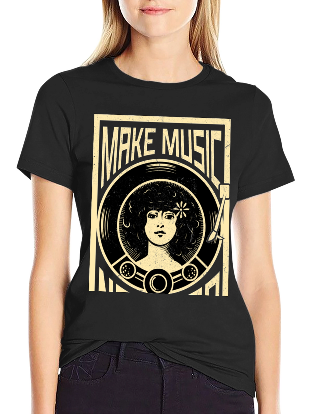 Retro Make Music Graphic Tee