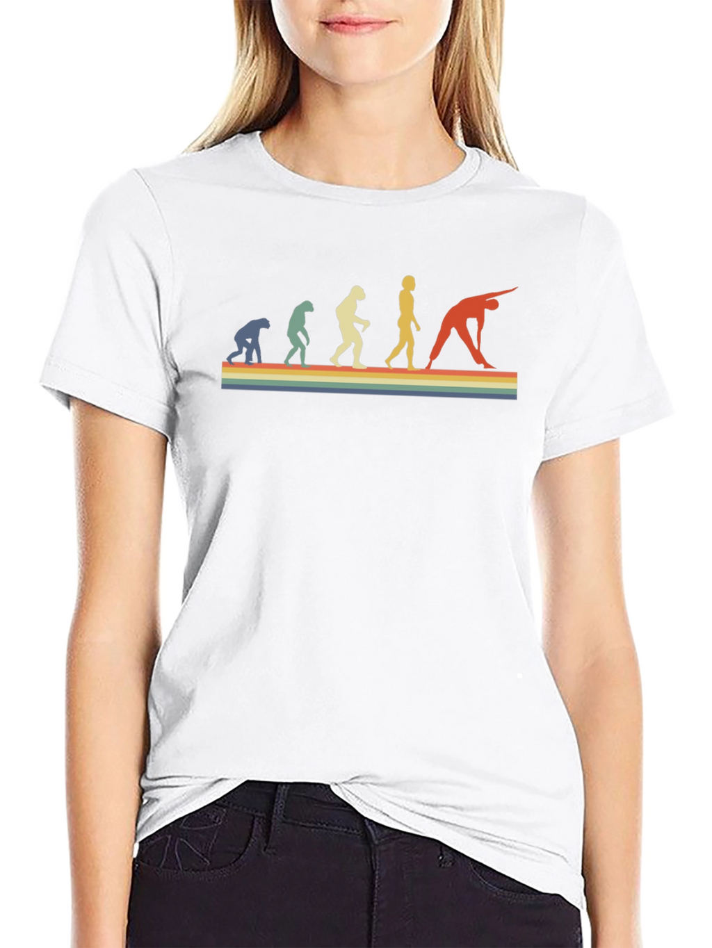 Yoga Evolution Retro Graphic Tee