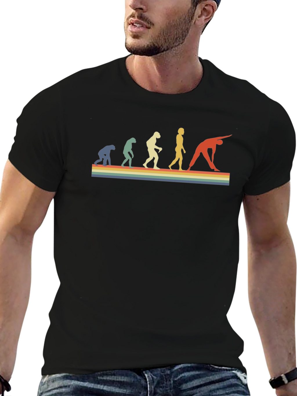 Yoga Evolution Retro Graphic Tee