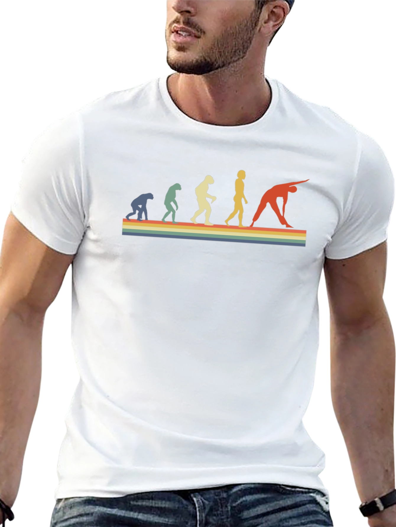 Yoga Evolution Retro Graphic Tee