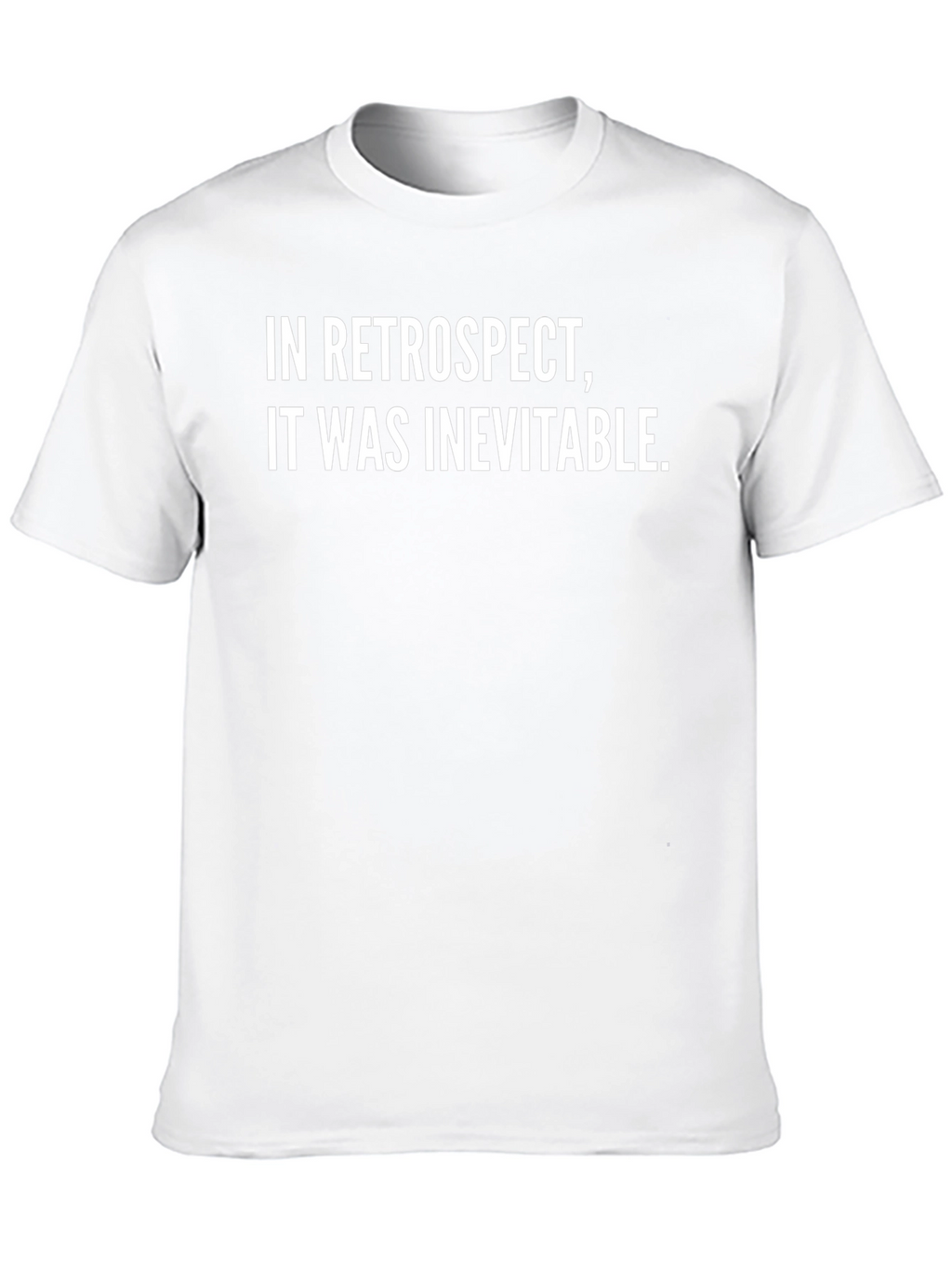 Inevitable Retro Black Cotton T-Shirt