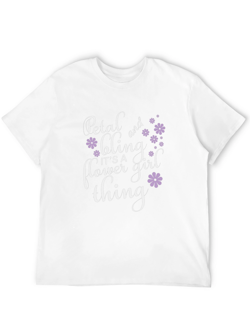 Petal and Bling Flower Girl T-Shirt