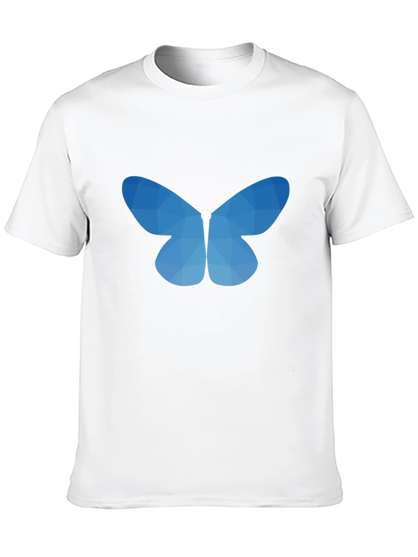 Geometric Butterfly Graphic Tee - Black