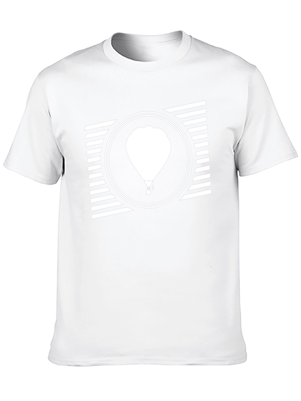 Balloon Graphic Tee - Mens Black Cotton T-Shirt
