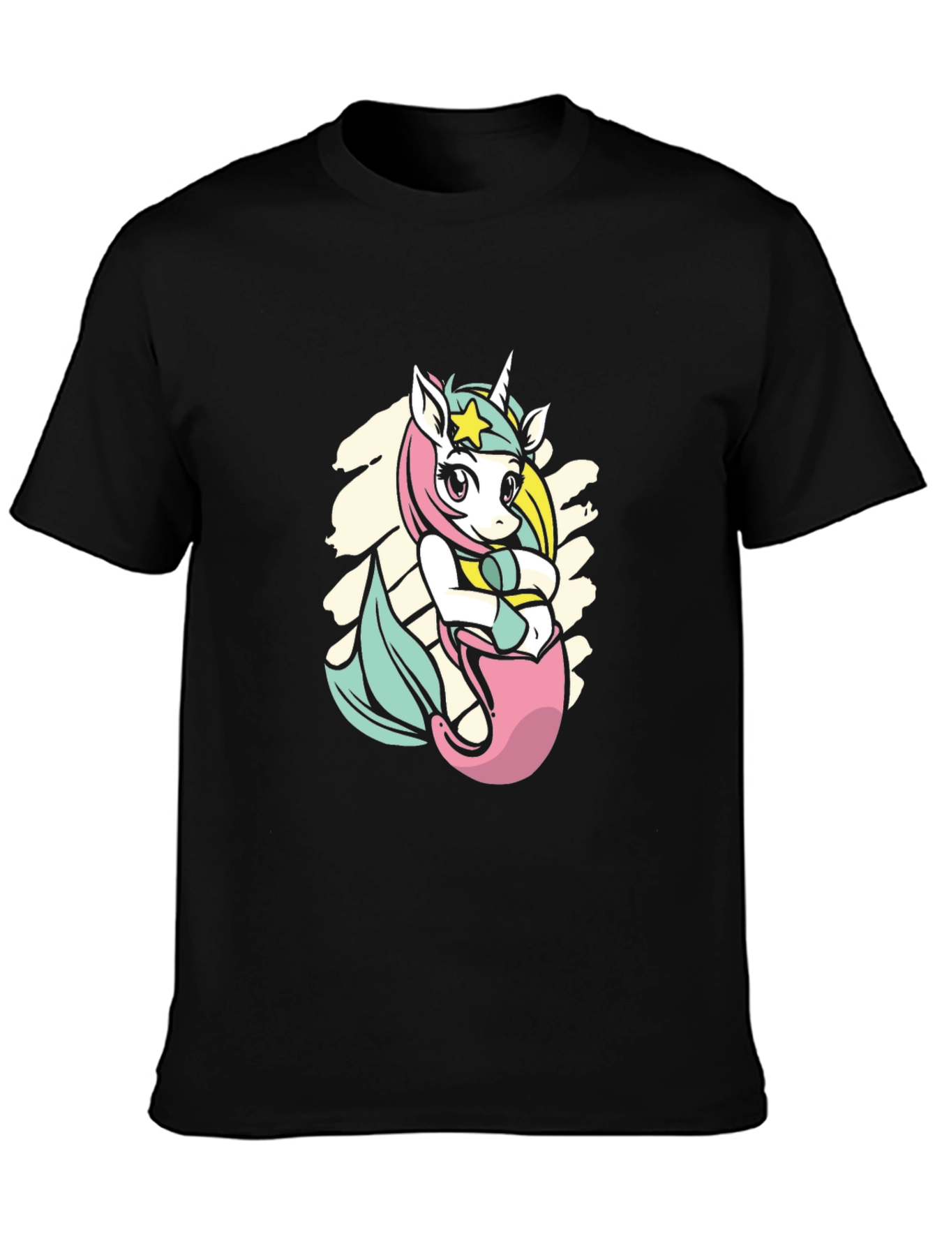 Unicorn Mermaid Graphic Tee - Magical Creature T-Shirt